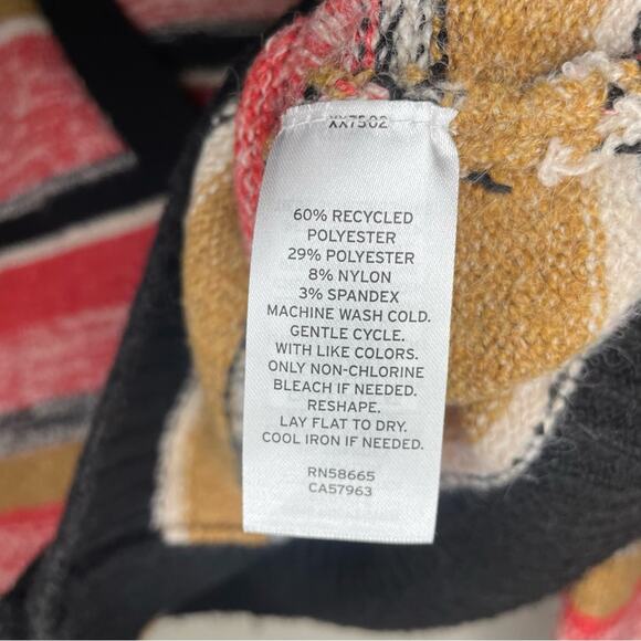 Nordstrom BP Striped Cropped Button Front Cardigan Sweater Women Size Medium - Picture 6 of 6